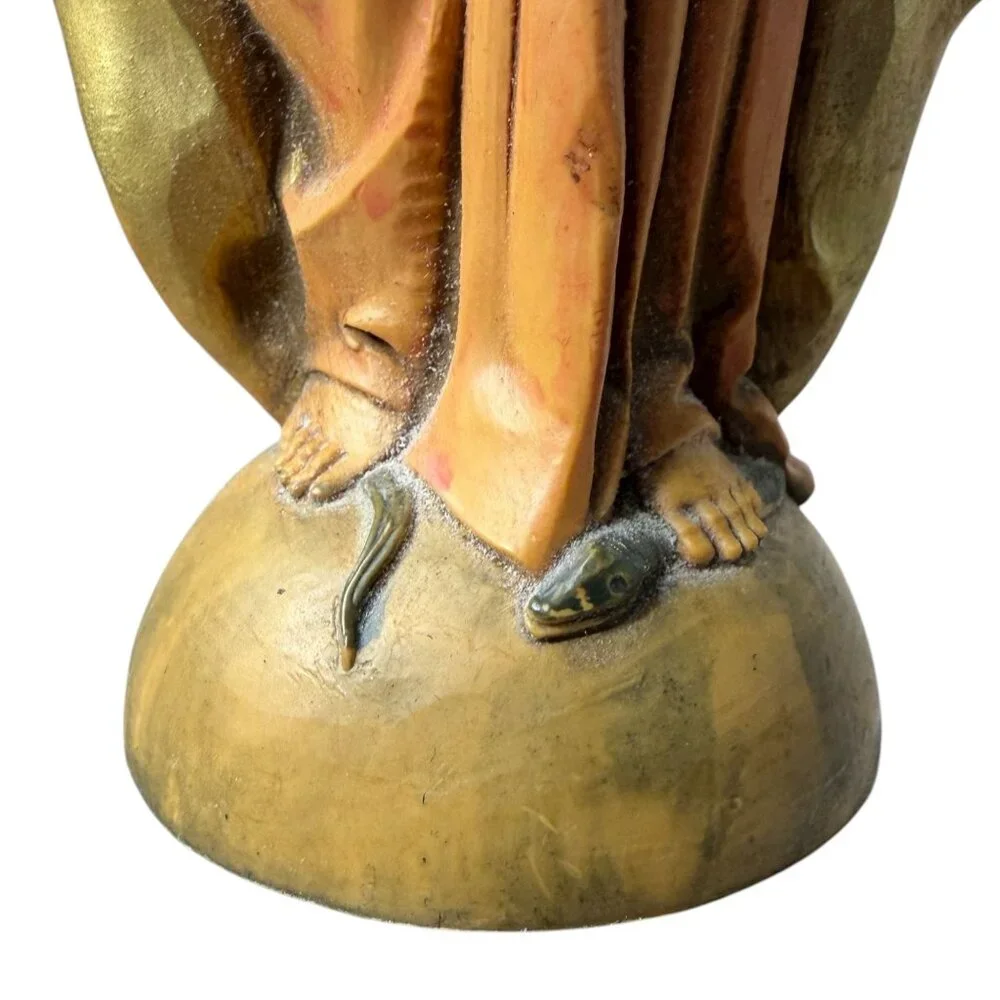Fontanini Our Lady of Grace Figurine 1985 Depose Italy 651 Virgin Mary Statue VT - Picture 5 of 8